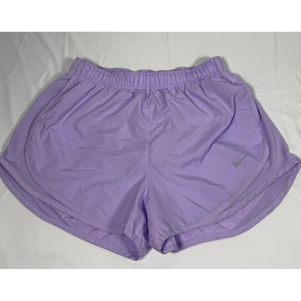 Nike Womens Dri-FIT Tempo Running Shorts Purple Mesh Panels Size M